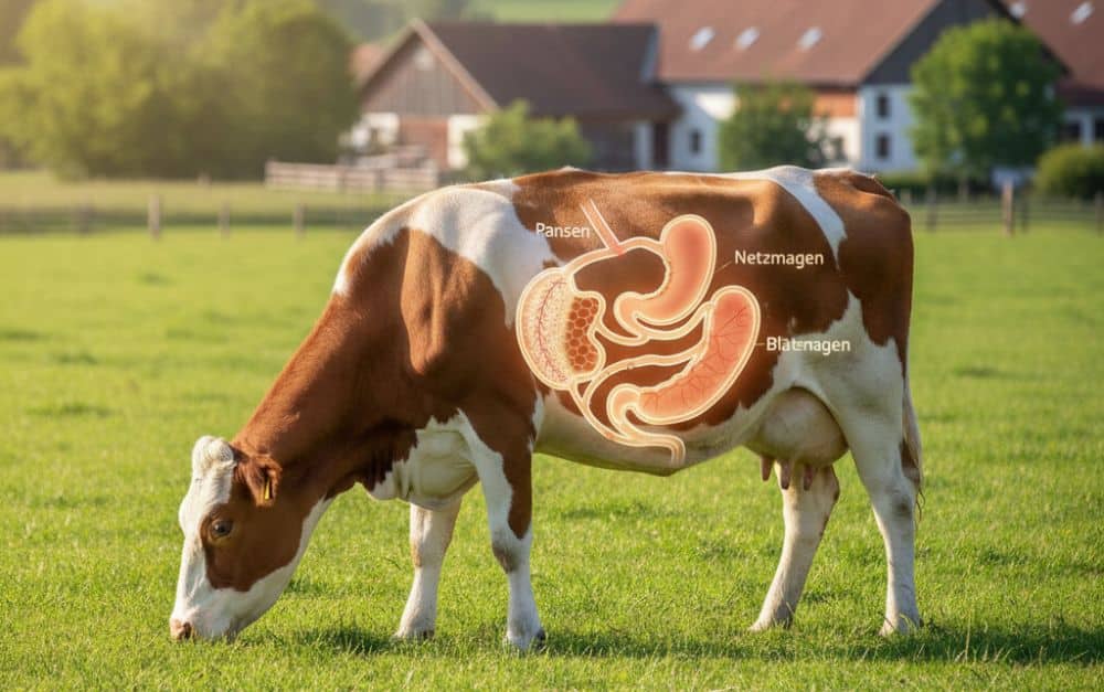 Wie viele Mägen hat eine Kuh?